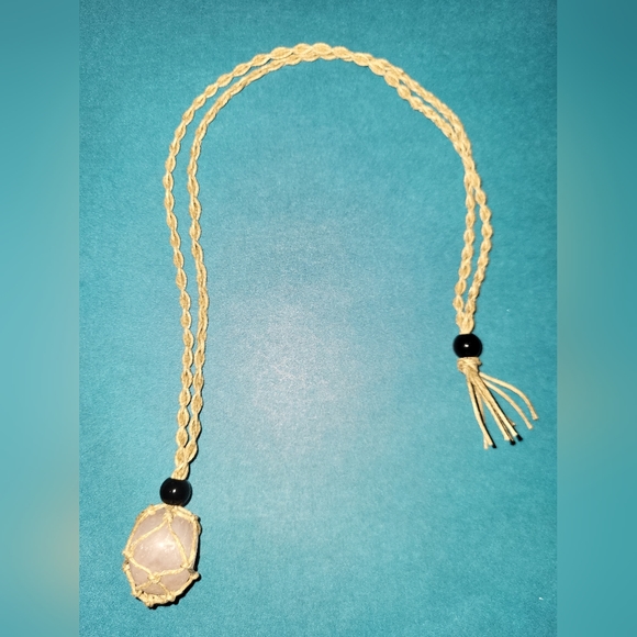 Healing Cage Necklace with Natural Stone. - Picture 1 of 3